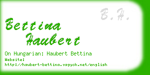 bettina haubert business card